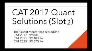 CAT 2017 Slot 2 - Q20: Geometry 01 #catpyqs  #cat2025prep #catquantitative #catquant