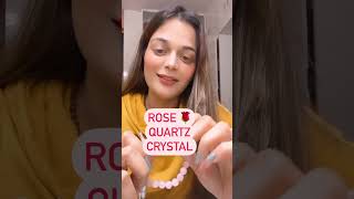 Rose quartz crystal  benefits#shorts#rosequartz#crystal#ranjeeta
