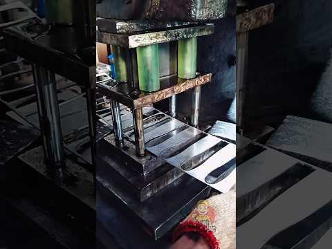 Sheet Metal Cutting Process with Punch Die #Manufacturing #MetalCutting #Engineering #Shorts #diy