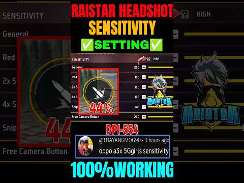 All Gun Headshot Sensitivity Setting After New OB48 Update | Free Fire Max Auto Headshot Sensitivity