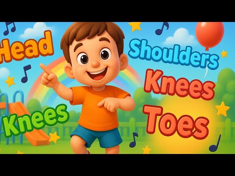 Nursery Rhymes||🎵 Head, Shoulders, Knees, and Toes – Fun Body Parts Poem for Kids! 🎈