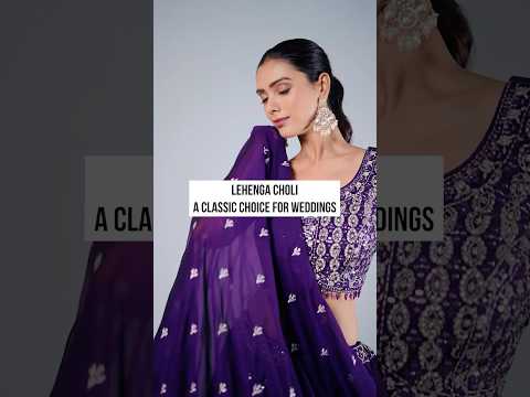 Purple Lehenga Choli For Bridesmaid Or Wedding Guest