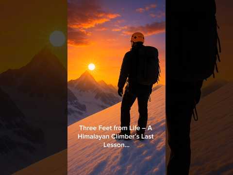 Three Feet from Life – A mountain  Climber’s#wisdomstories ,#mindcontrol,#shorts,#short,#shortsviral