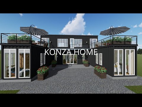 Shipping Container House - Four Bedroom Home Tour