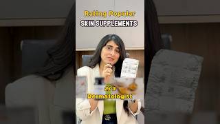 Rating Popular Skin Supplements as a Dermatologist. #skincare #dermatologisttips #skincaretips