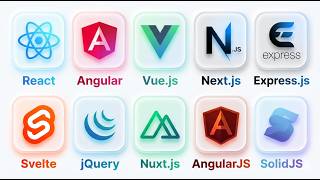 Every Javascript Framework Explained | React | Angular | Next | Express | Solid |  jQuery & Vue JS.