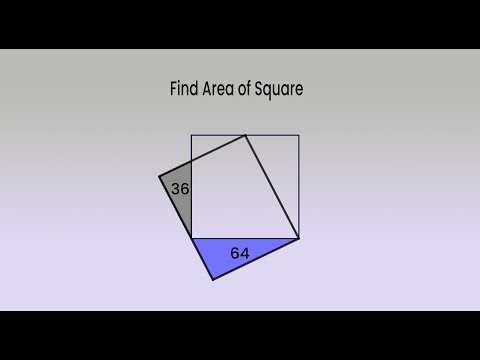 How to find Area of Square in this diagram? | Funny geometry problem.