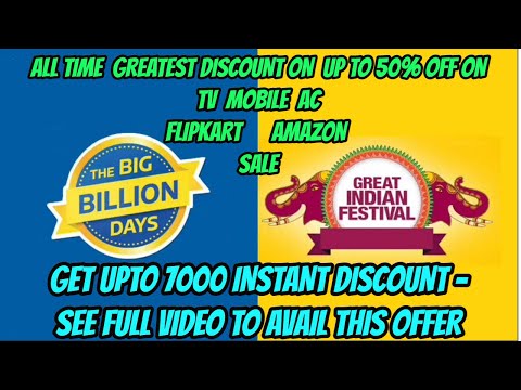 Biggest Discount available in billion day #BBD and Amazon Festival Sale upto 50% off on TV AC Mobile
