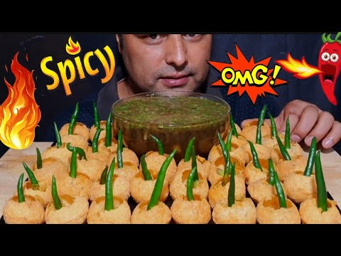 ASMR EATING SPICY PANIPURI CHALLENGE | FUCHKA CHALLENGE | GOLGAPPA CHALLENGE | PANI PURI ASMR |