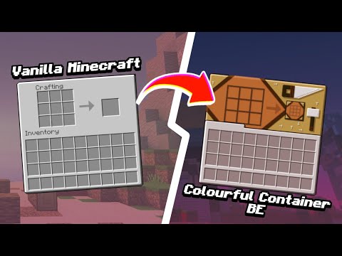 Colourful Container BE | Best GUI For Minecraft Pocket Edition (1.19+) MCPE