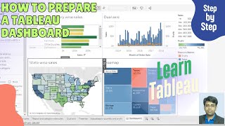 How to Prepare a Tableau Dashboard | Use Horizontal/Vertical Blank & Text Objects | Tableau Tips