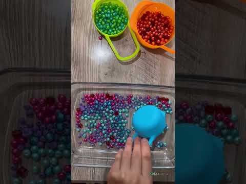 Is this possible?😳 Asmr Beads. Oddly Satisfying Beads in Reverse!  #satisfying #asmr #relaxing