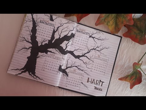 Bullet Journal || October 2021 setup complete flip through || Monthly Bulletjournal Tracker