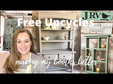 Hutch Makeover | DIY Cottage Colors | Items for my booth