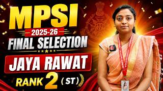 MPSI 2025-26 Topper Rank 2 Interview | MPSI Topper Jaya Rawat Mock Interview | By WiNNERS Institute