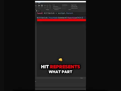 Roblox Studio Tip 33: How to Script a Killbrick! #roblox #scripting #robloxstudio #coding