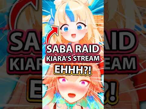 Kiara's Reaction To Saba's Viewers Raiding Her Stream Is Priceless #vtuber #vtuberclips #hololive