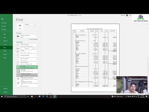 How to Print in excel and print setting ( print ထုတ်နည်း ၊ Print setting )