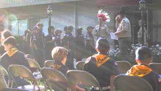 Tabito Webelo I ceremony
