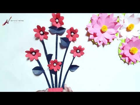 wall hanging craft ideas | beautiful wallmate with paper | #papercrafts #diy #wallhanging #homedecor