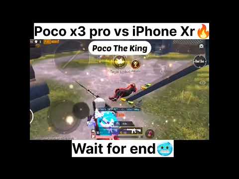 Poco x3 pro vs iPhone xr pubg test 2022 | iphone xr vs poco x3 pro #shorts #youtubeshorts