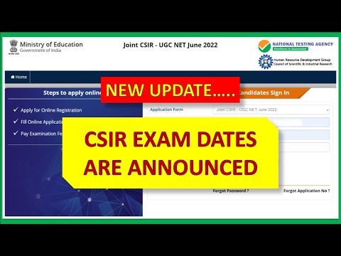 CSIR UGC NET SEPTEMBER 2022 EXAM DATES UPDATE