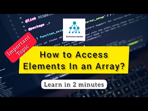 How to Access Elements in an Array? || #array #arrays  #programmingforbeginners #datastructures