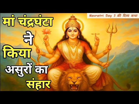 मां चंद्रघंटा की कहानी | धूम्रलोचन का वध | Maa chandraghanta | Navratri day 3 | Bhakti kahaniya