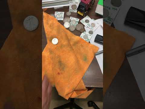 How to Properly Clean Residue Off Silver Coins from a Vinyl Folder Album Boom #silvercoins
