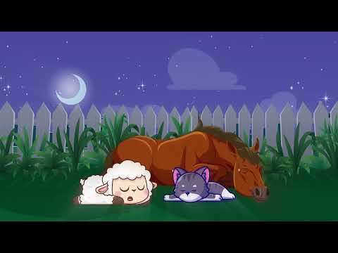 🐑 Sleeping farmanimals 🐴💤 | Sleepmusic & lullabies for babies and kids🌙🎶