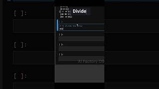 Multiplication, power, Divide array in numpy #shorts #numpy #python #education #array #programming