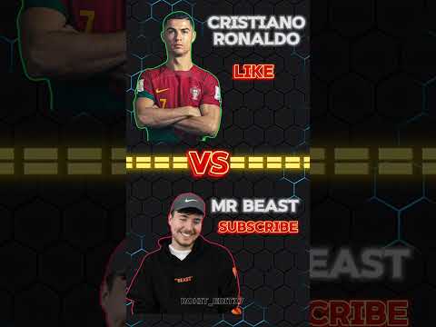 RONALDO ❤️ VS MR. BEAST 👍