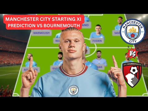 MANCHESTER CITY LINEUP TODAY vs BOURNEMOUTH 🔥 | Predicted XI & Formation | EPL 2025/26 MW10