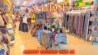 SIDE EVRENSEKI 🛍️ SASMAZ BAZAAR nearby OTTOMAN SHOPPING CENTER in #side #turkey