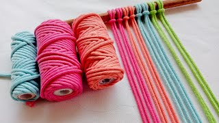 Macrame | DIY Simple Macrame Diamond Pattern Design | Easy Step by Step Tutorial for Beginners