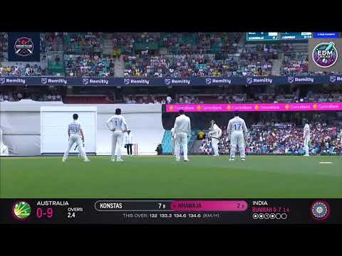 "Bumrah Strikes with Last-Ball Wicket in Thrilling Finish | Australia vs India 2024-25"