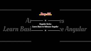 Day -66 | Angular 17 | Learn Angular Basic to Advance | Setup Angular #angular #angular17 #shorts