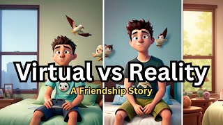 Virtual vs Reality | A Friendship Story | FactsBook #smartphone #reality #story