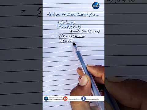 Reduce to it's Lowest form #mathsenglishsecret #maths #shorts