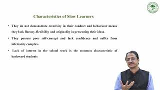 Lecture 48 - Guidance Needs of Slow Learners