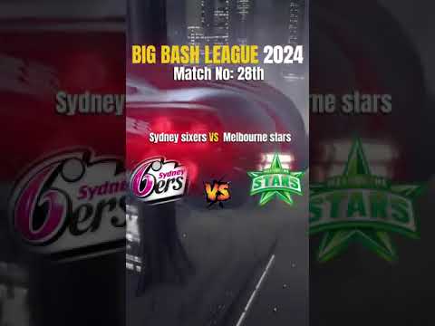 BIG BASH MATCH NO.28 SYDNEY SIXERS Vs MELBOURNE RENEGADES #livematch #aajkamatch #bigbashleague2024