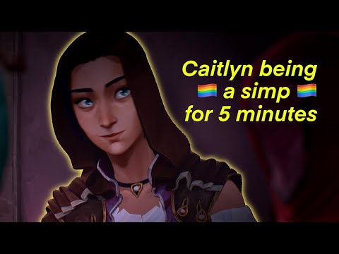 Caitlyn being a SIMP (and a nerd) for over 5 minutes | ARCANE funny moments