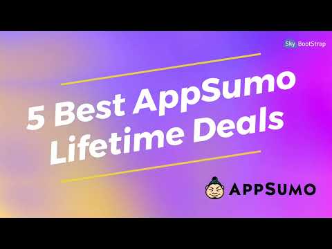 Top 5 AppSumo Lifetime Deals SaaS Deals Lifetime Software deals AppSumo Deals