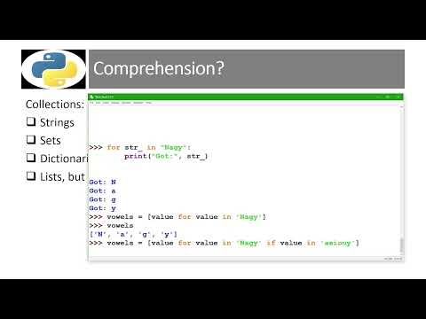 What are 'Comprehensions'?