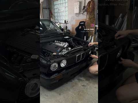 All this just to replace a bolt 😭 #e30 #automobile #drift #e30m3 #car #bmwm #cars #builtnotbought