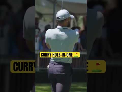 STEPH HOLE IN ONE ⛳️#golf #nba #stephencurry #stephencurry #curry30 #holeinone #curry