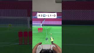 Learn how to score this trivela free kick #fifa #fc25 #tutorial #soccer #football #shorts #freekick