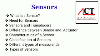 Sensors || What Is Sensor?