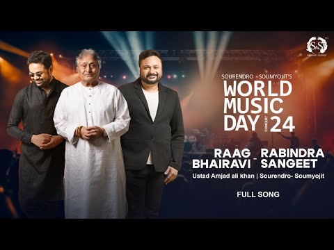 Tagore In Bhairavi Full Song | Ustad Amjad Ali Khan |  Sourendro-Soumyojit | WMD Concert 24