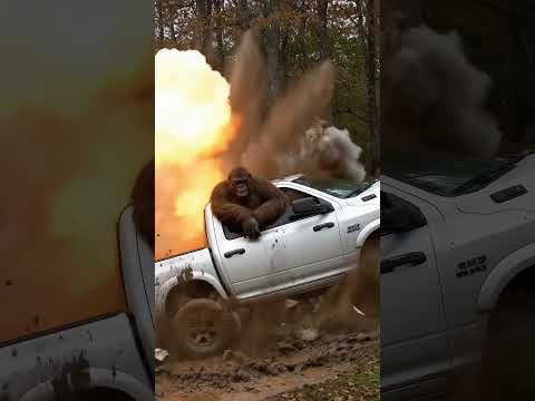 Who’s gonna tell him? 🤣 #viral #funny #bigfoot #foundfootage #bigfootvlog #ai #vlog